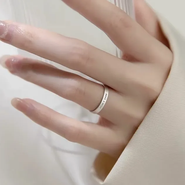 BLESSED BULLET Silver Rings Unisex-1