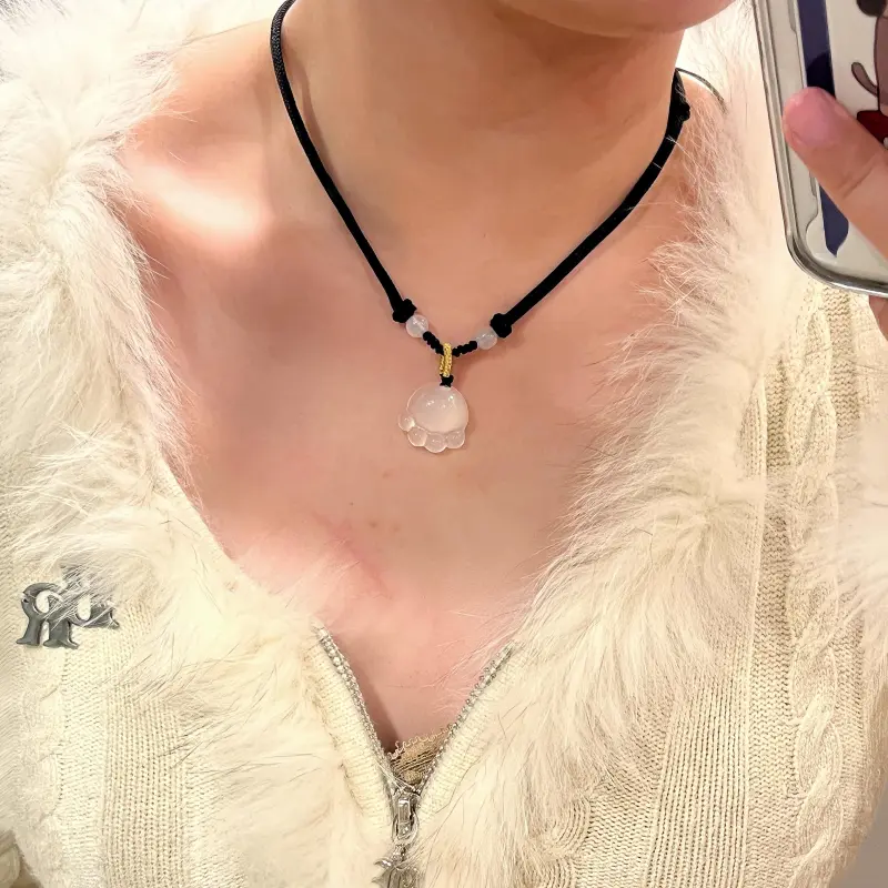 BLESSED BULLET Agate Necklaces Women's-2