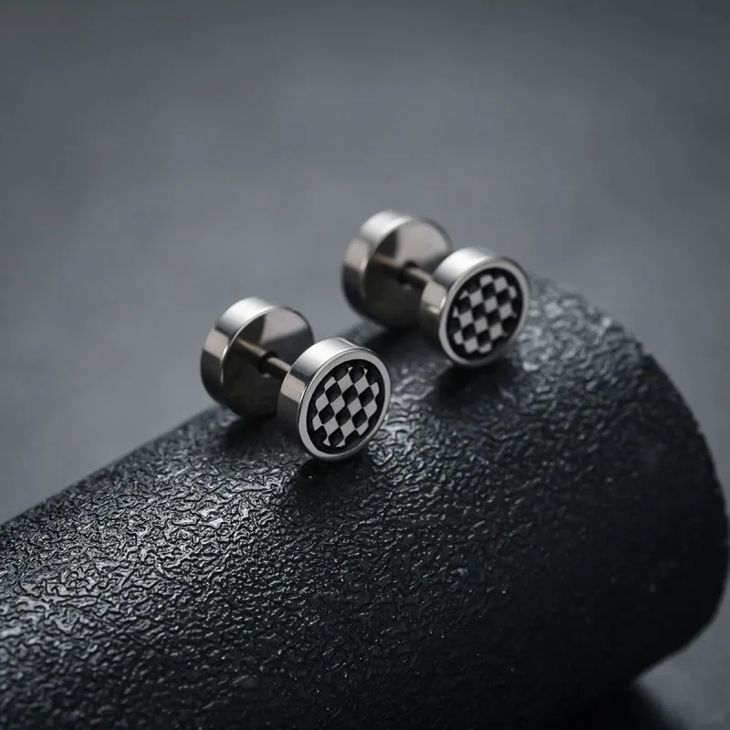 BLESSED BULLET Alloy Stud Earrings Unisex-8
