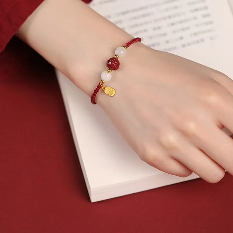 BLESSED BULLET Cinnabar Bracelets Unisex-1