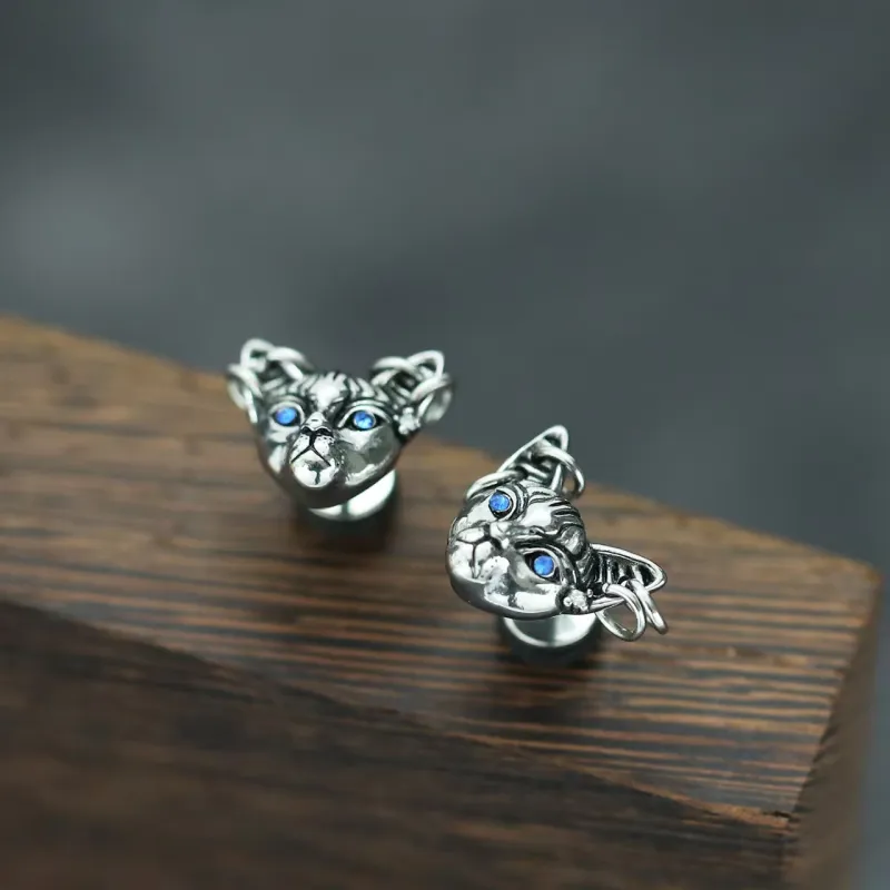 BLESSED BULLET Alloy Stud Earrings Unisex-9