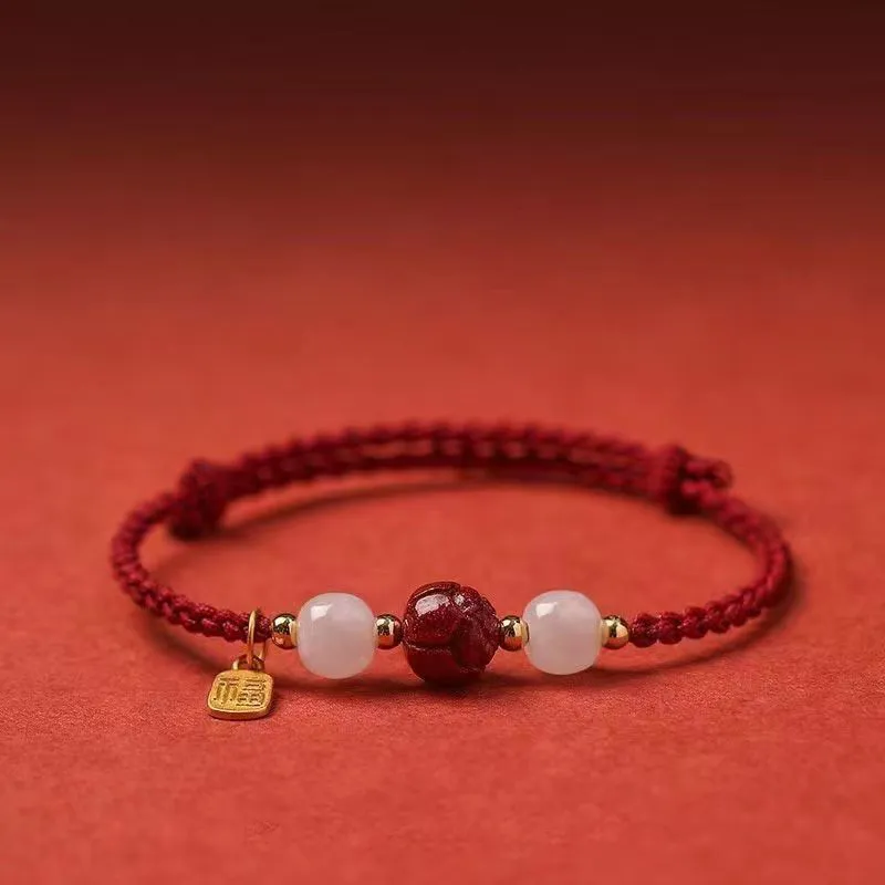 BLESSED BULLET Cinnabar Bracelets Unisex-5