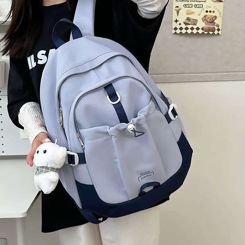 SUPERCUTE Nylon Backpack Women's Ecru/Pink/Purple/Blue/Black-24