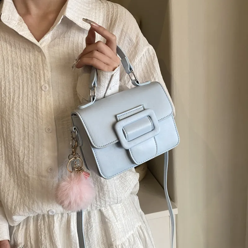 SUPERCUTE PU Satchel Bag Portable Crossbody Bag Shoulder Bag Women's White/Black/Blue/Pink-15