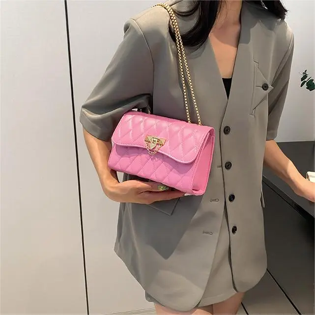 SUPERCUTE PU Crossbody Bags Shoulder Bags Regular Women's Black White/Pink/Khaki-16