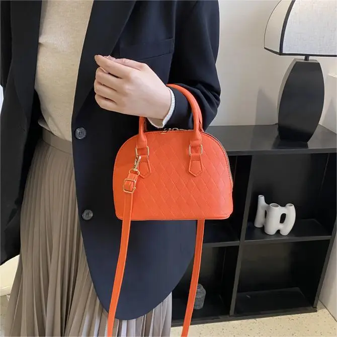 SUPERCUTE PU Dome Bag Shoulder Bag Crossbody Bag Handbag Women's Black Red/Green/Orange/Brown-22