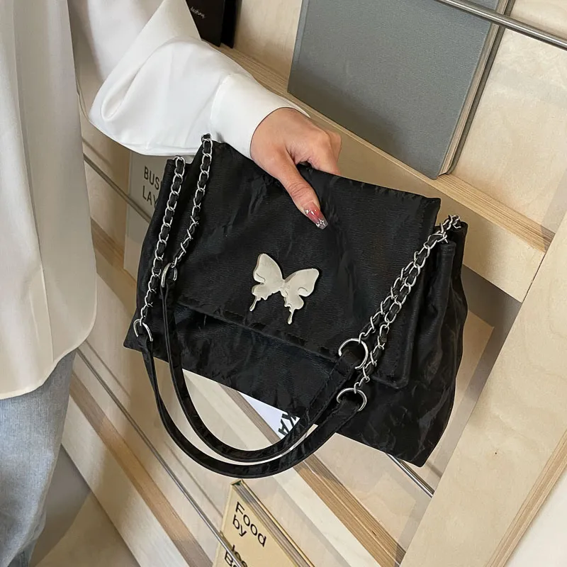 SUPERCUTE PU Shoulder Bag Women's Silver/White/Black/Pink-22