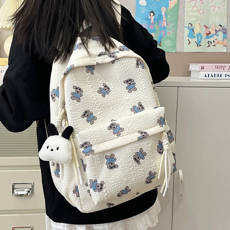 SUPERCUTE Nylon Backpack Regular Women's Multicolor-2