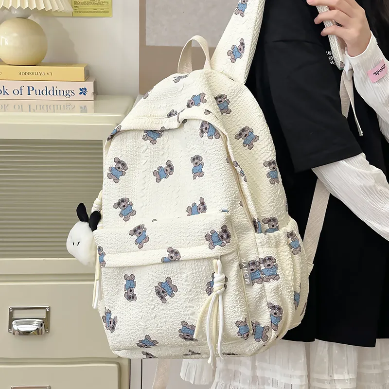 SUPERCUTE Nylon Backpack Regular Women's Multicolor-4