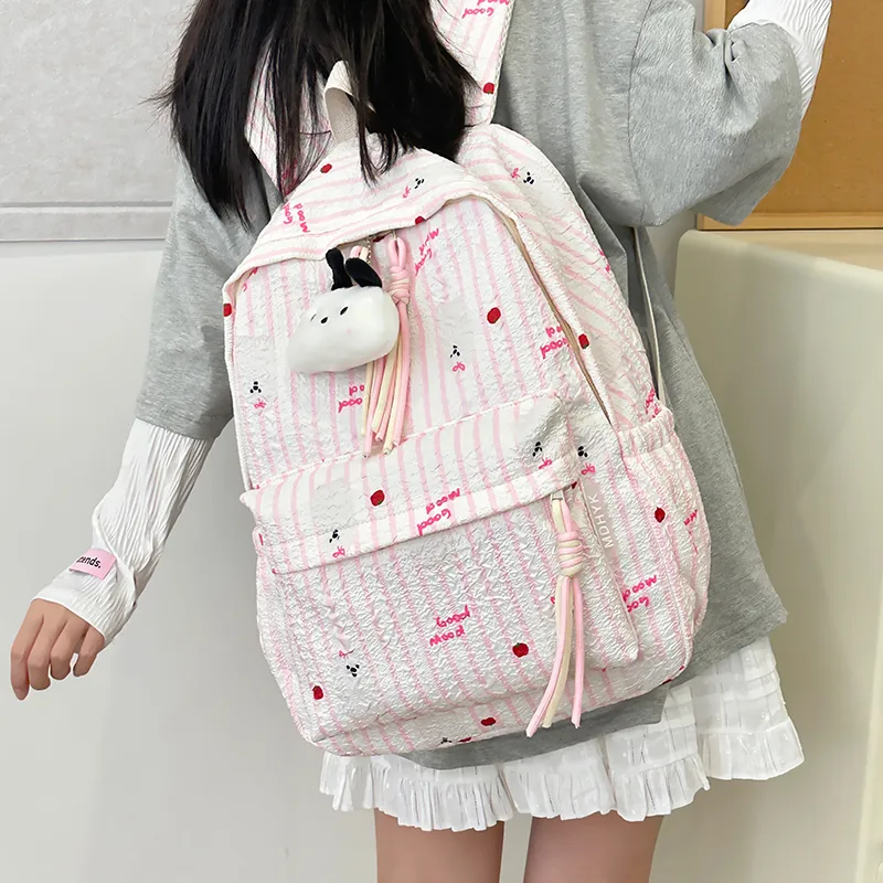 SUPERCUTE Nylon Backpack Regular Women's Multicolor-9