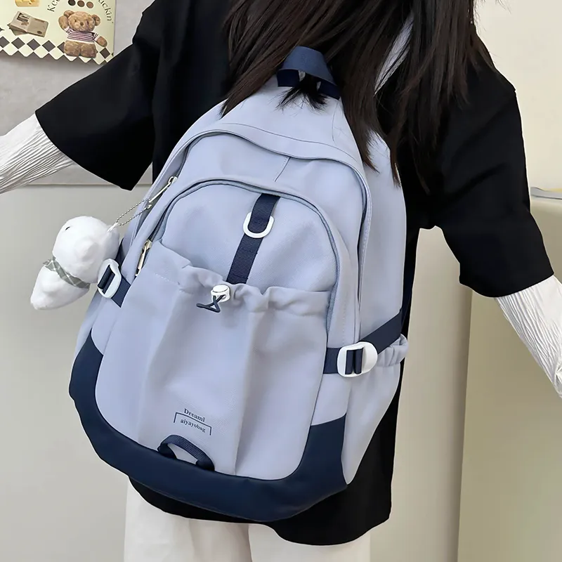 SUPERCUTE Nylon Backpack Women's Ecru/Pink/Purple/Blue/Black-21