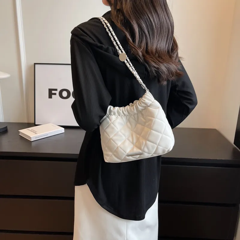 SUPERCUTE PU Tote Bag Shopping Bag Crossbody Bag Shoulder Bag Women's Silver/White/Black/Pink-8