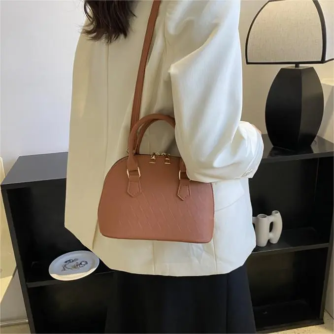 SUPERCUTE PU Dome Bag Shoulder Bag Crossbody Bag Handbag Women's Black Red/Green/Orange/Brown-27