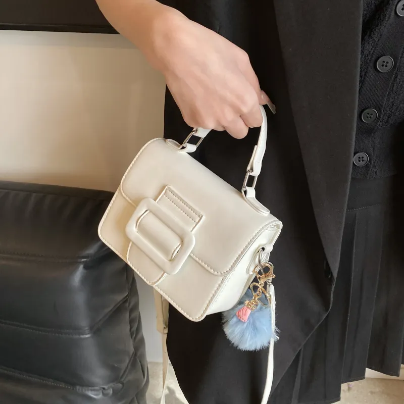 SUPERCUTE PU Satchel Bag Portable Crossbody Bag Shoulder Bag Women's White/Black/Blue/Pink-4