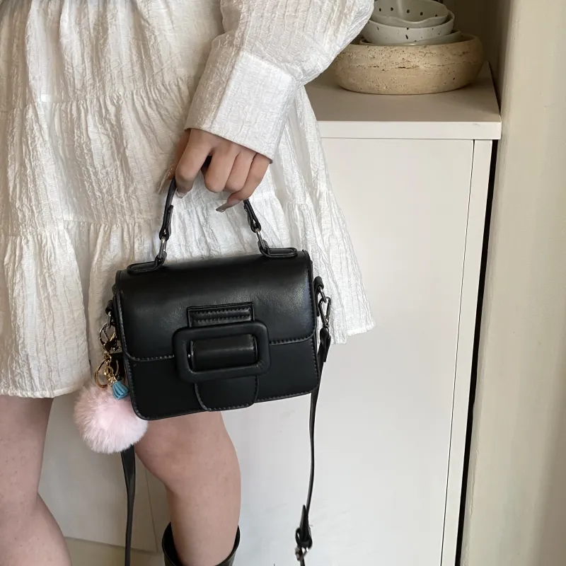 SUPERCUTE PU Satchel Bag Portable Crossbody Bag Shoulder Bag Women's White/Black/Blue/Pink-9