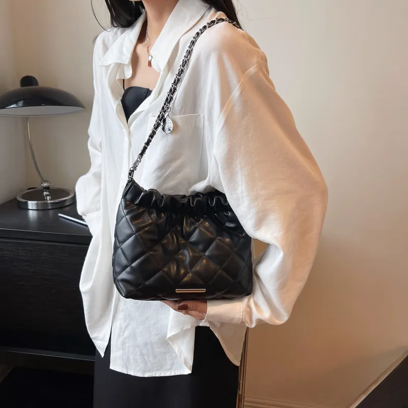 SUPERCUTE PU Tote Bag Shopping Bag Crossbody Bag Shoulder Bag Women's Silver/White/Black/Pink-15