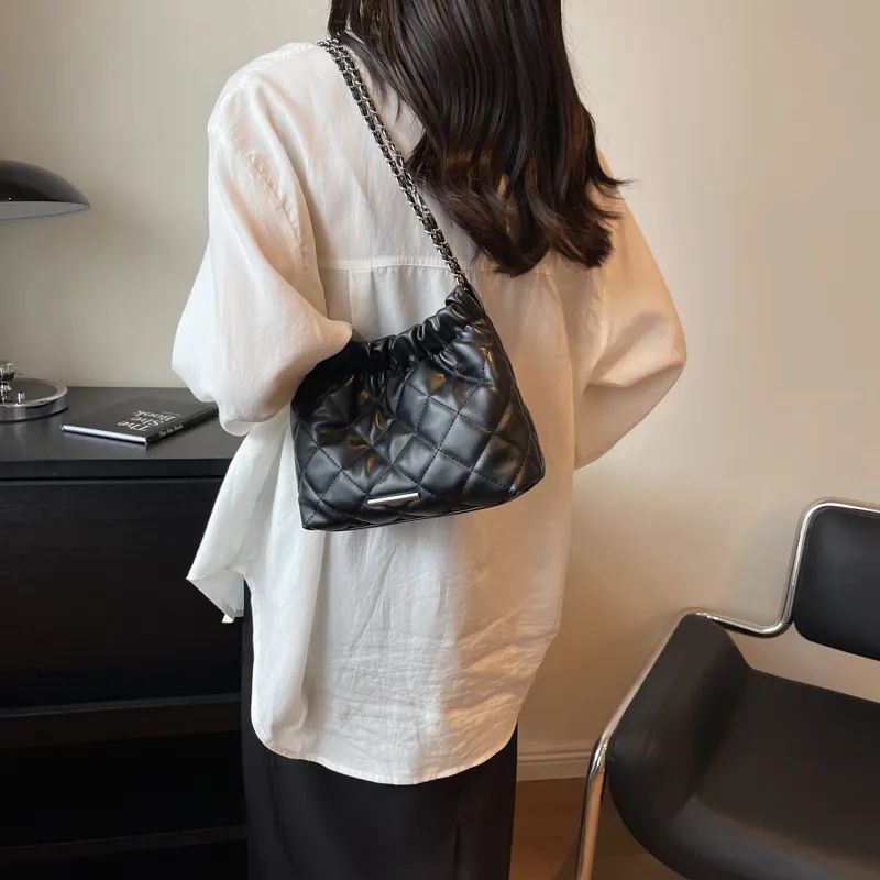 SUPERCUTE PU Tote Bag Shopping Bag Crossbody Bag Shoulder Bag Women's Silver/White/Black/Pink-17