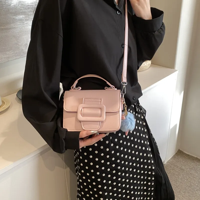 SUPERCUTE PU Satchel Bag Portable Crossbody Bag Shoulder Bag Women's White/Black/Blue/Pink-20