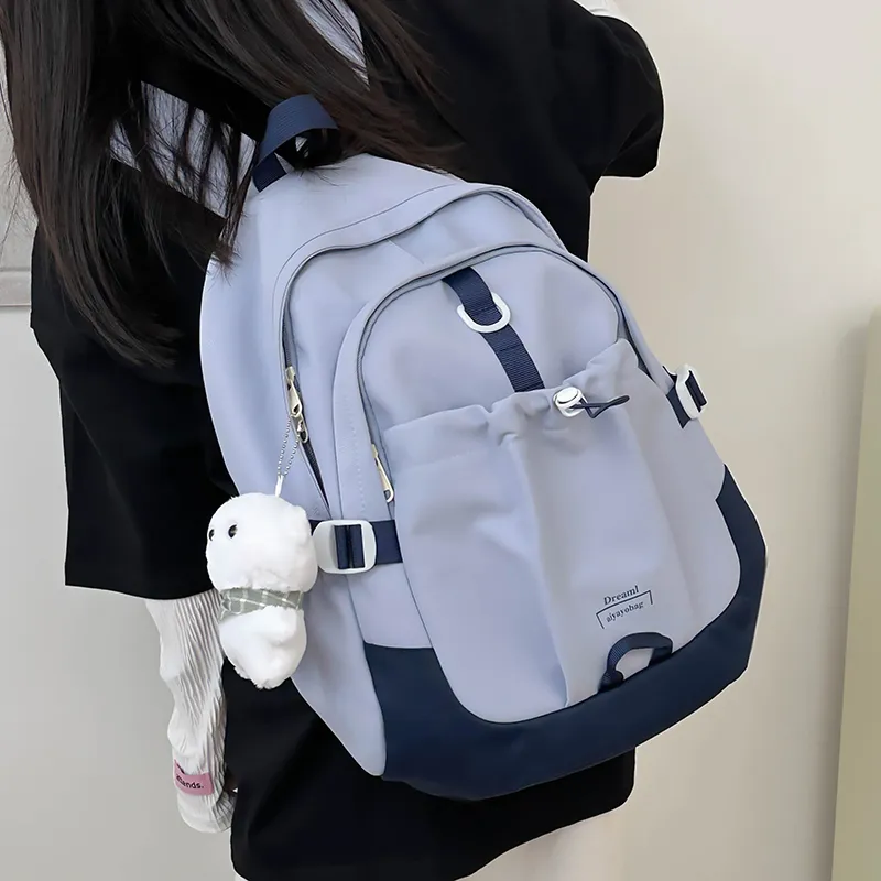 SUPERCUTE Nylon Backpack Women's Ecru/Pink/Purple/Blue/Black-20