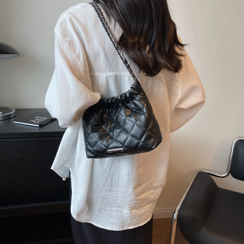SUPERCUTE PU Tote Bag Shopping Bag Crossbody Bag Shoulder Bag Women's Silver/White/Black/Pink-16