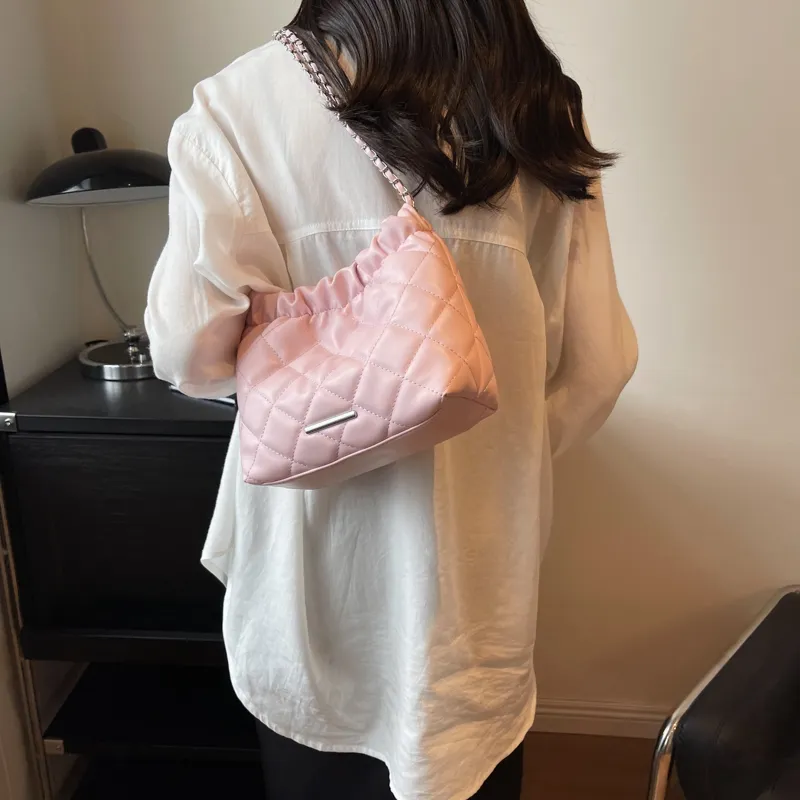 SUPERCUTE PU Tote Bag Shopping Bag Crossbody Bag Shoulder Bag Women's Silver/White/Black/Pink-20