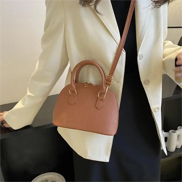 SUPERCUTE PU Dome Bag Shoulder Bag Crossbody Bag Handbag Women's Black Red/Green/Orange/Brown-26