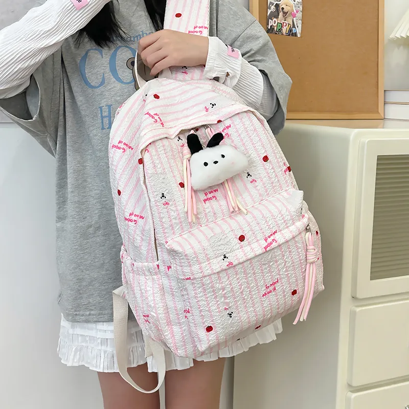 SUPERCUTE Nylon Backpack Regular Women's Multicolor-10