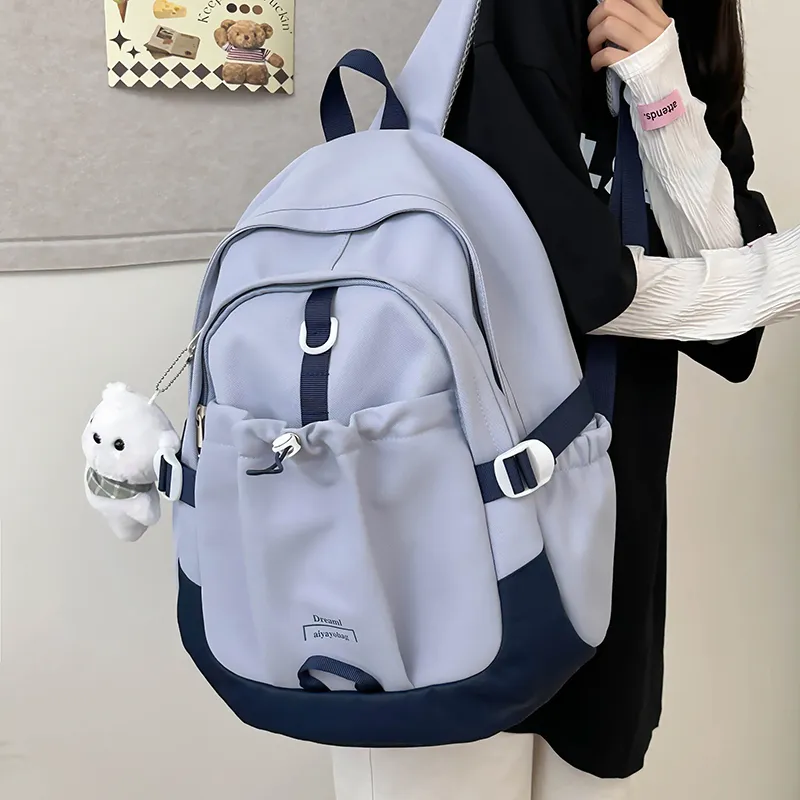 SUPERCUTE Nylon Backpack Women's Ecru/Pink/Purple/Blue/Black-22