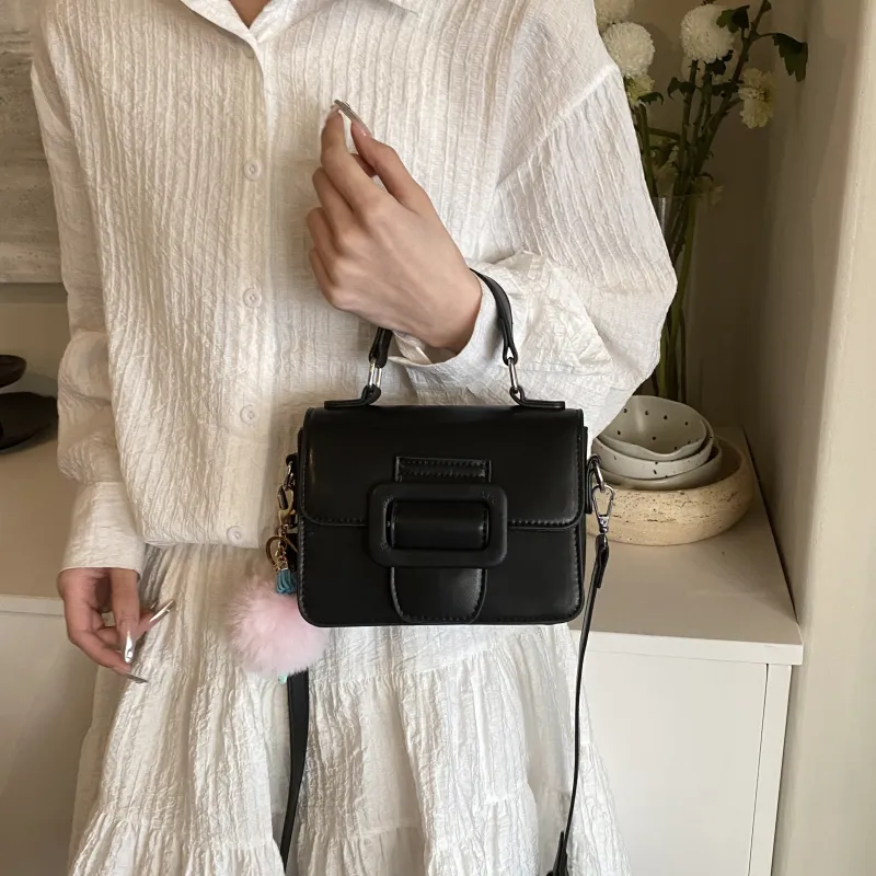 SUPERCUTE PU Satchel Bag Portable Crossbody Bag Shoulder Bag Women's White/Black/Blue/Pink-8