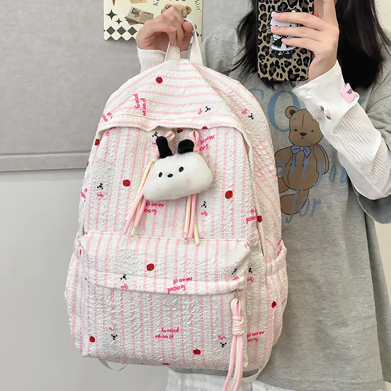 SUPERCUTE Nylon Backpack Regular Women's Multicolor-12