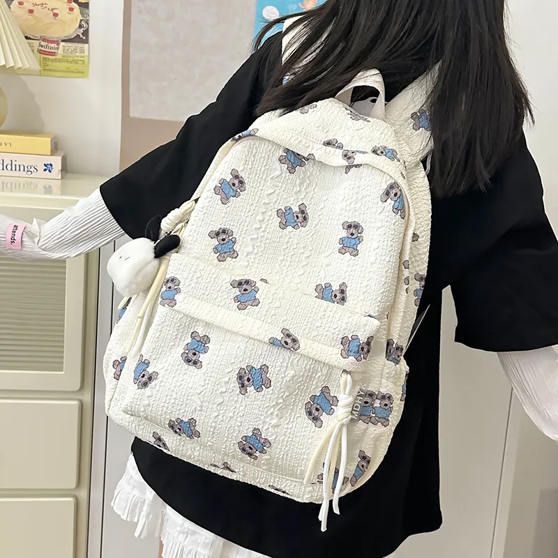 SUPERCUTE Nylon Backpack Regular Women's Multicolor-3