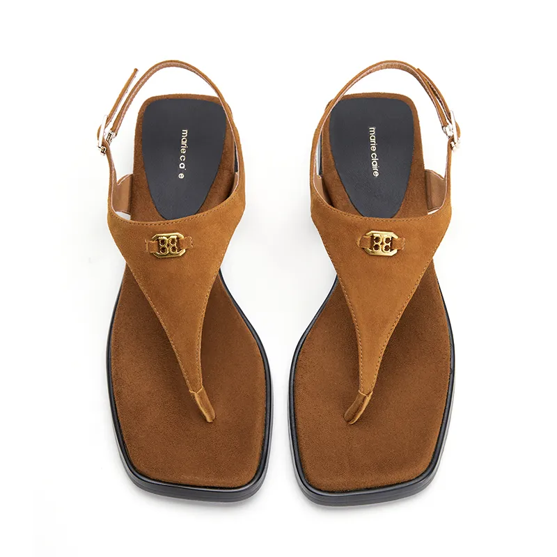 Marie Claire One Strap Sandals Women's Brown-2