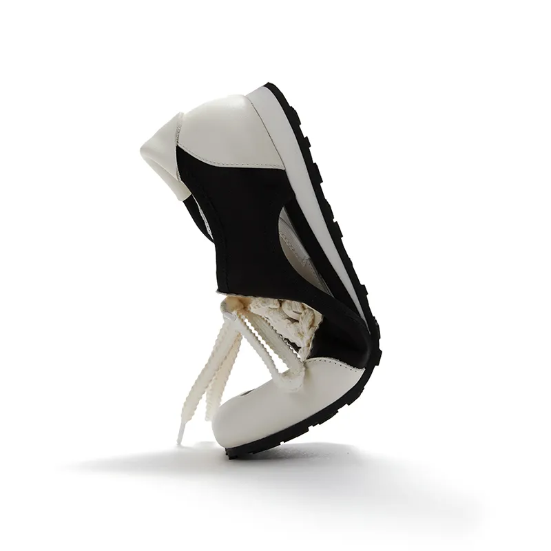 Marie Claire Low Top Casual Shoes Women's Reverse Black+White-4
