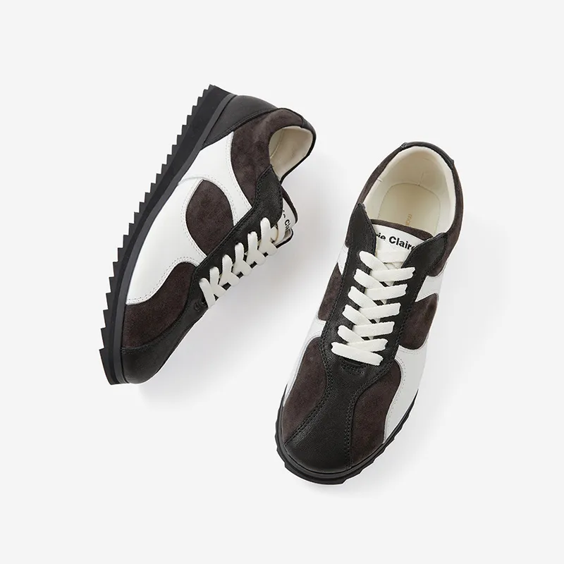 Marie Claire Women's Casual Shoes Women's Raw Chocolate Brown+White-2