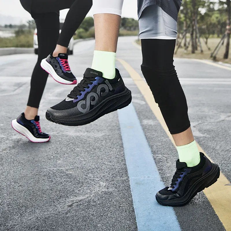 Sauz Cushioning Slip Resistant Support Low Top Casual Running Shoes Unisex-4