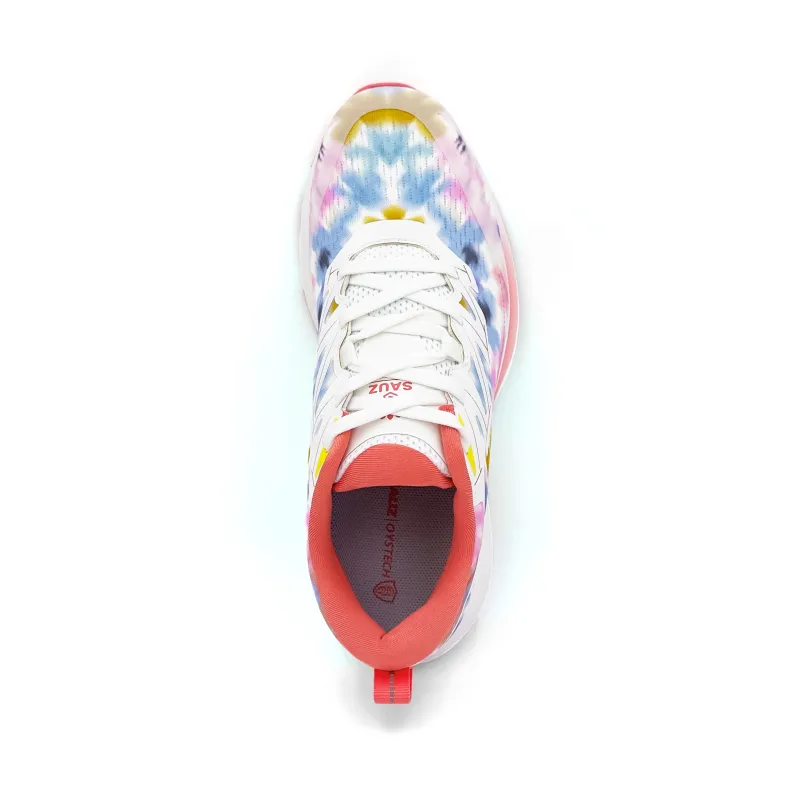 Sauz Running Shoes Unisex Low Top Blossom Pink Green/Seven Color Auspicious Clouds/Blossom Pink Blue-10