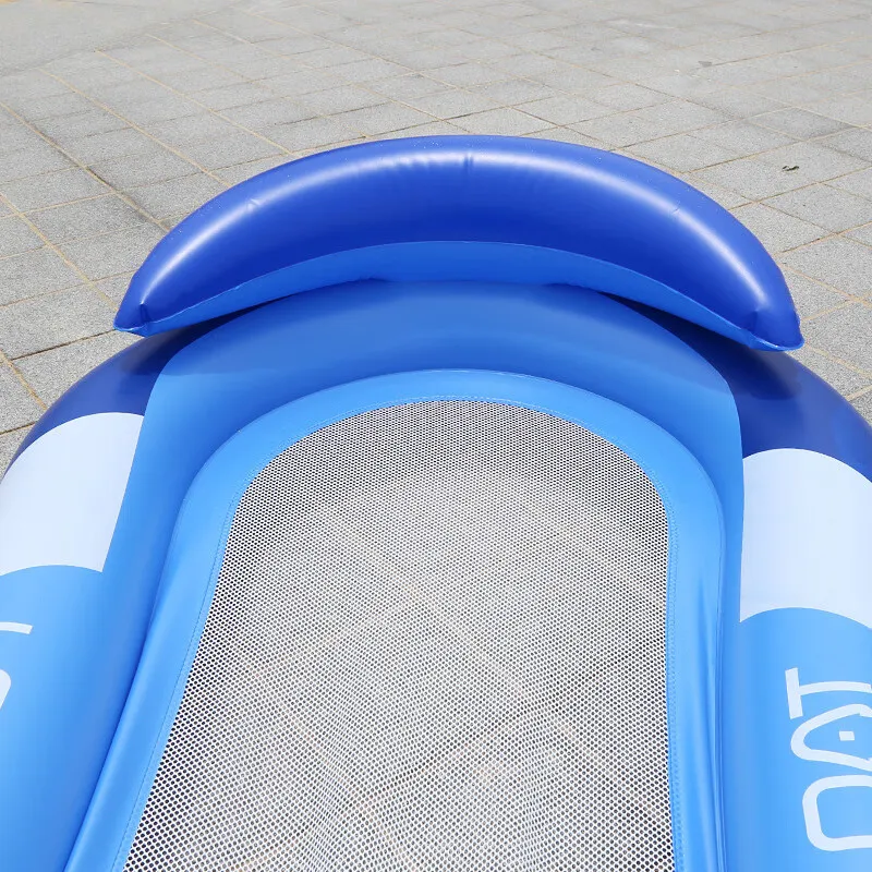 Adandyish Inflatable Backrest Float Surfing Float Sandcastle Net Sky Blue Kids' Surfing Board Water Play Sky Blue-3