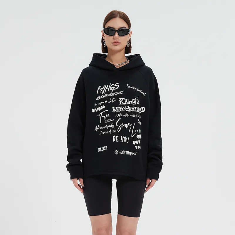Kang's Wonderland SS24 Sweatshirt Unisex Charcoal Black-2
