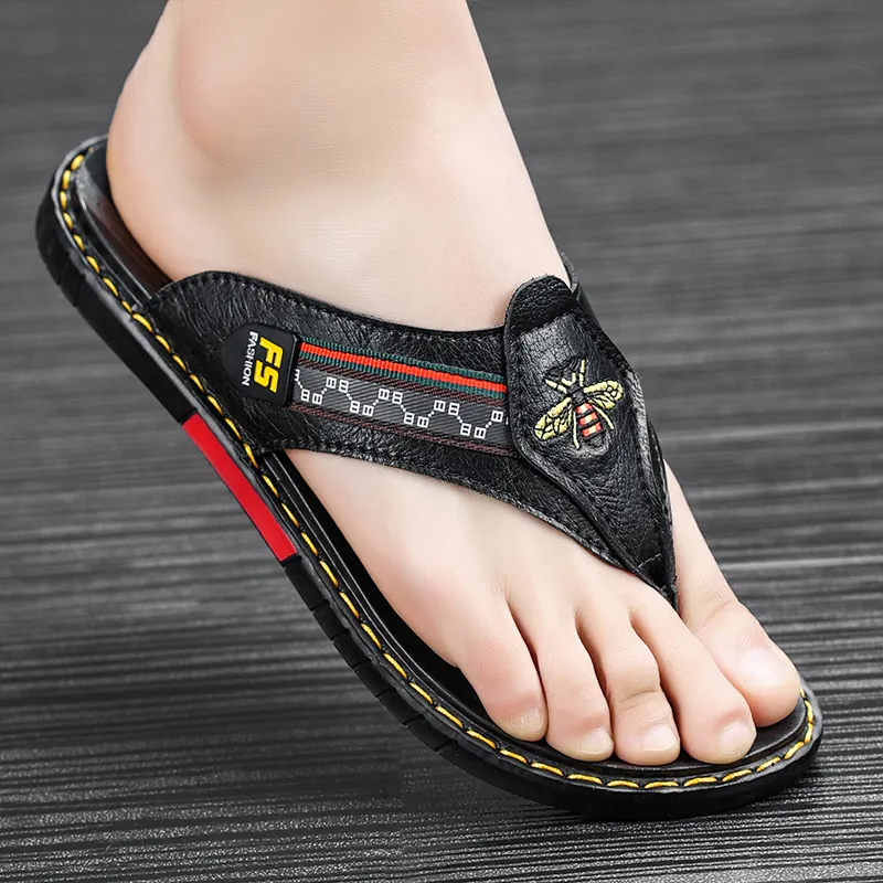 Shiozawa Rubber Sole Stitching Quick Dry Flip Flops Men's-5