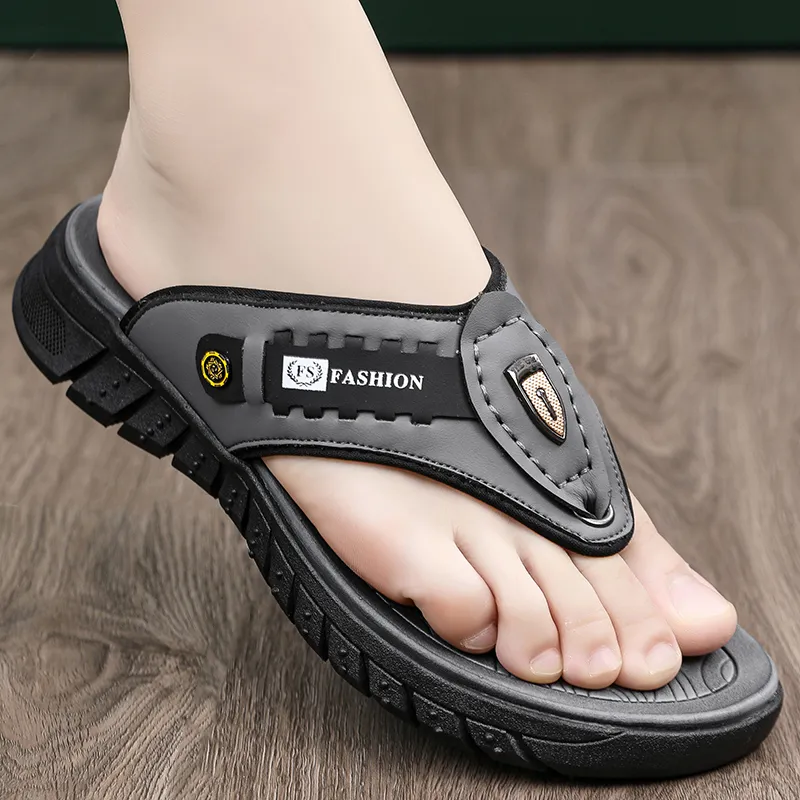 Shiozawa Stitching Slip Resistant Quick Dry Flip Flops Men's-2