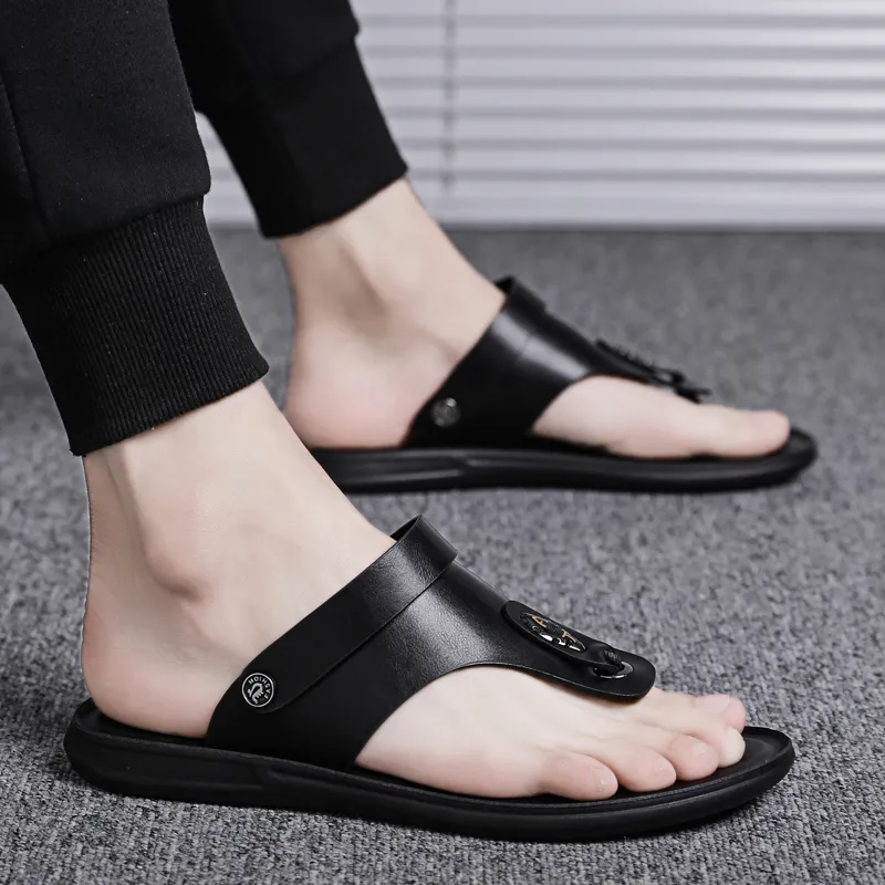 Shiozawa Rubber Sole Stitching Slip Resistant Flip Flops Men's-2