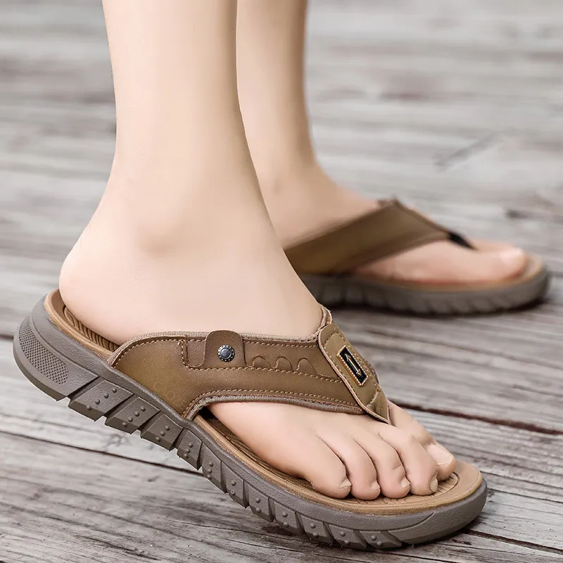 Shiozawa Stitching Quick Dry Flip Flops Men's-9