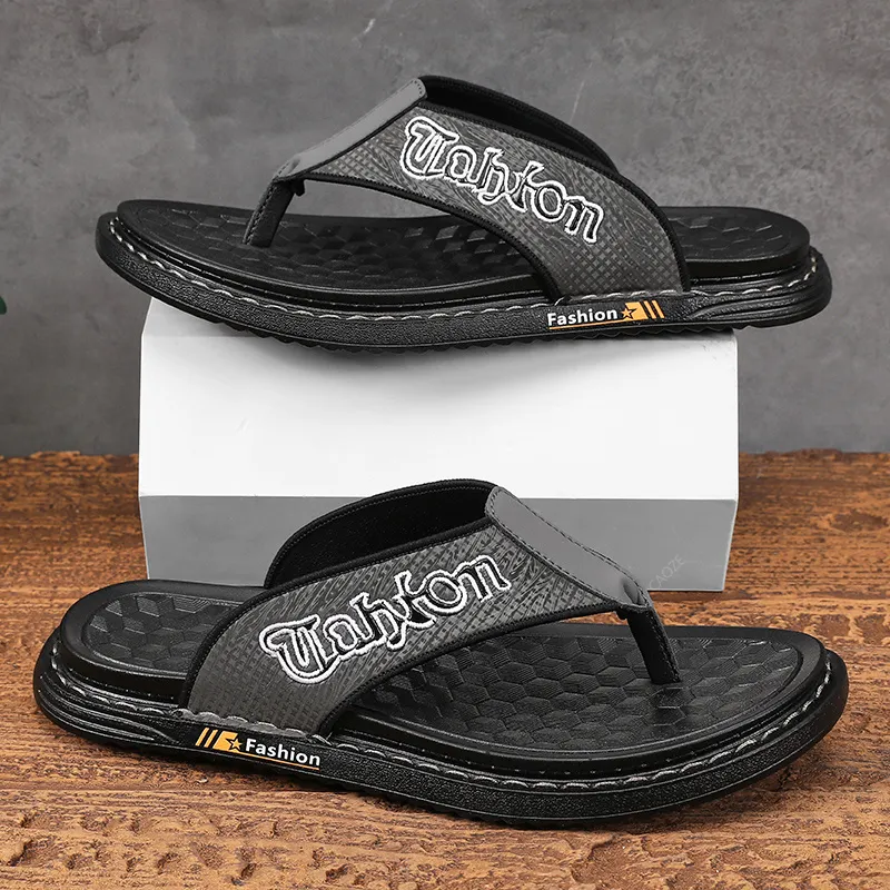 Shiozawa Stitching Quick Dry Flip Flops Men's-11