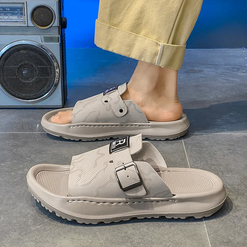 Shiozawa Rubber Sole Slip Resistant Slide Slippers Men's-12