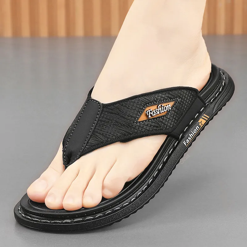 Shiozawa Stitching Abrasion Resistant Slip Resistant Flip Flops Men's-2