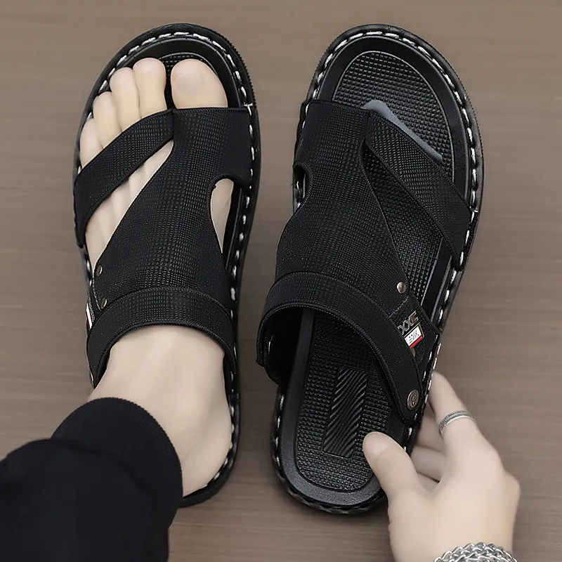 Shiozawa Rubber Sole Stitching Abrasion Resistant Slip Resistant Flip Flops Men's-5