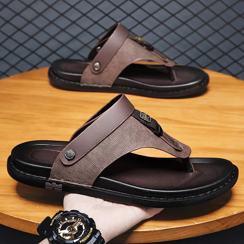 Shiozawa Stitching Abrasion Resistant Flip Flops Men's-5
