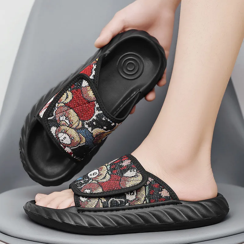 Shiozawa Stitching Abrasion Resistant Slide Slippers Men's-2