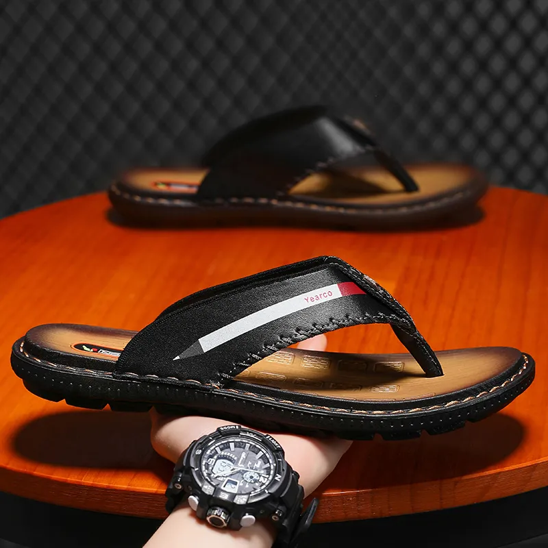 Shiozawa Stitching Flip Flops Men's-3
