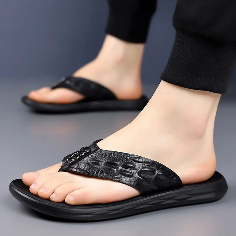 Shiozawa Stitching Flip Flops Men's-4